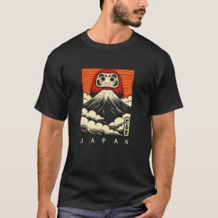 Camiseta Monte Fuji Daruma Fujisan Caracteres Japoneses Jap