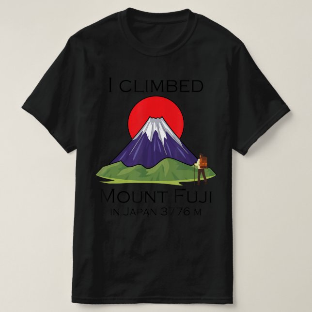 Camiseta Monte Fuji en escalada (Diseño del anverso)