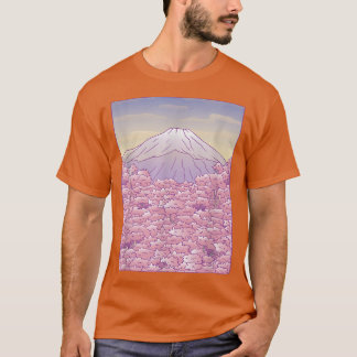 Camiseta Monte Fuji Pastel Flores japonesas de cerezo Sakur