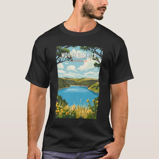 Camiseta Monte Gambier Australia Vintage (Anverso)