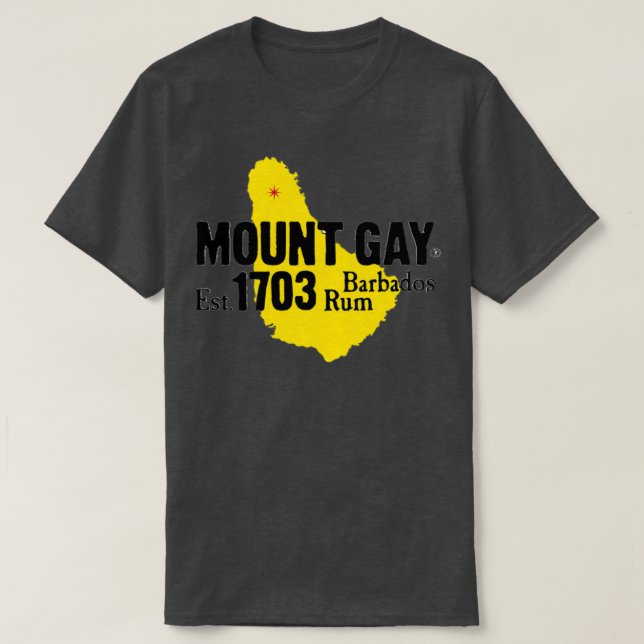 Camiseta Monte Gay Barbados Rum (Diseño del anverso)