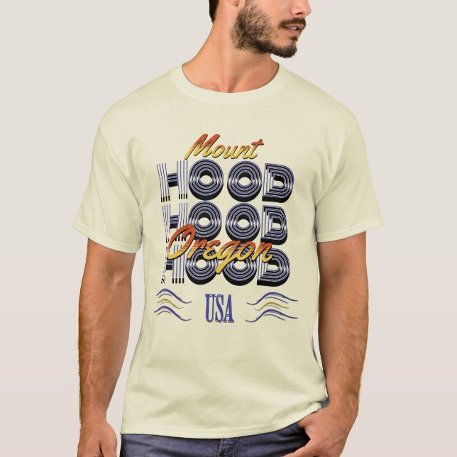 Camiseta Monte Hood, Oregón (Anverso)