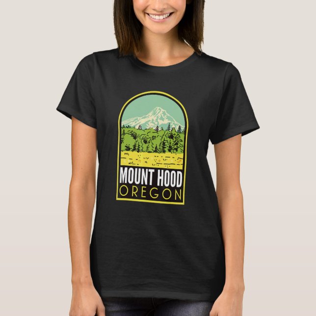 Camiseta Monte Hood Oregon Vintage (Anverso)