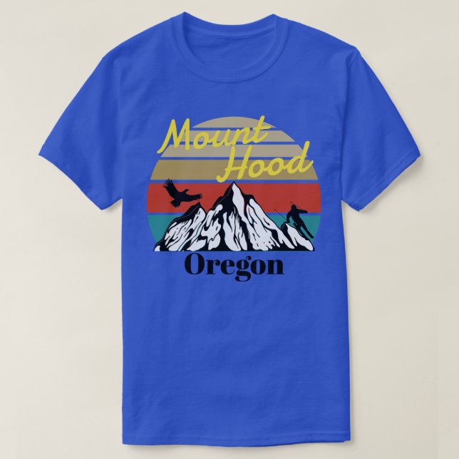 Camiseta Monte Hood ski Oregon (Diseño del anverso)