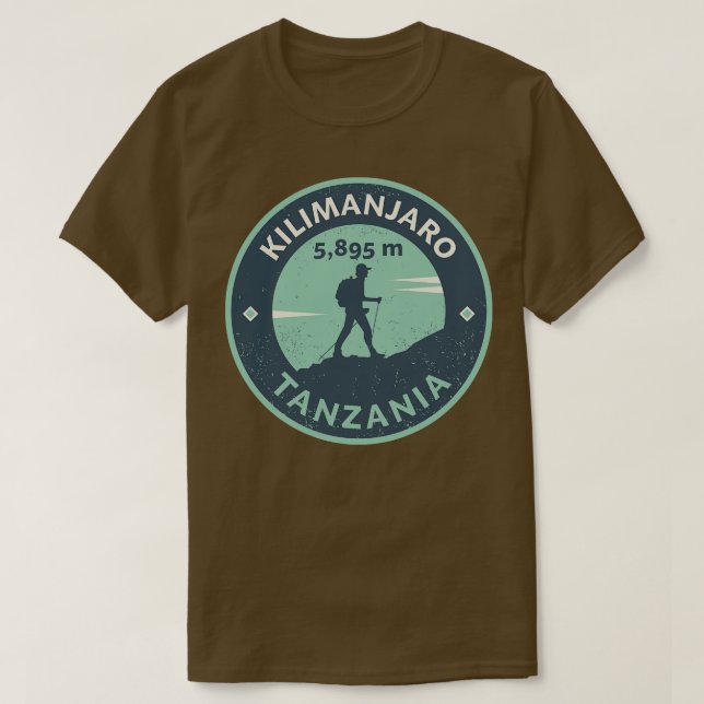 Camiseta Monte Kilimanjaro Tanzania 1 (Diseño del anverso)
