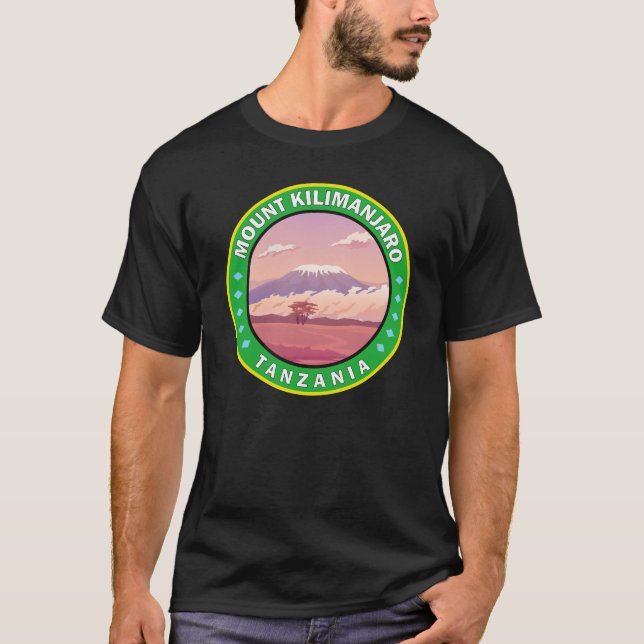 Camiseta Monte Kilimanjaro Tanzania Banda del Círculo de Áf (Anverso)