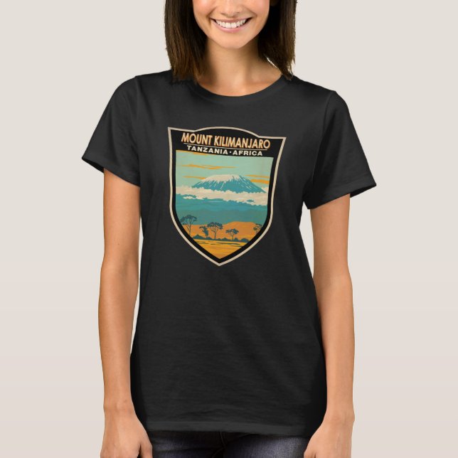 Camiseta Monte Kilimanjaro Tanzania Tanzania África Vintage (Anverso)