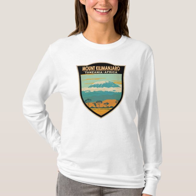 Camiseta Monte Kilimanjaro Tanzania Tanzania África Vintage (Anverso)