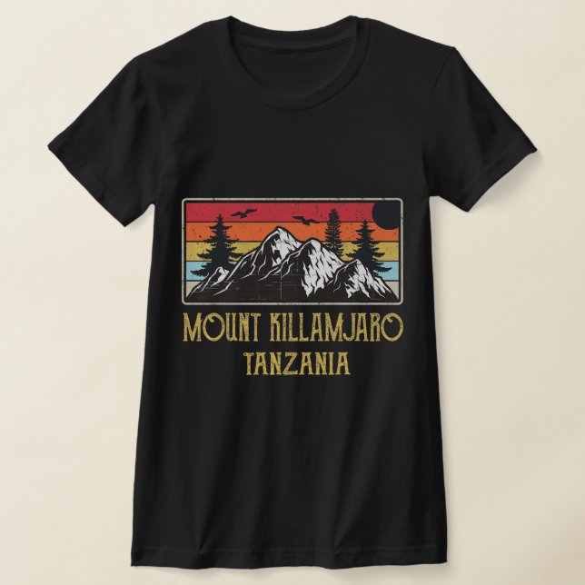 Camiseta Monte Kilimanjaro Tanzania Vintage Retro Escalada (Distribución)