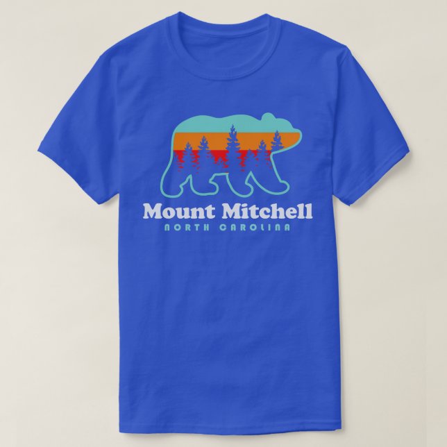 Camiseta Monte Mitchell Hike North olina Black Mountain Ran (Diseño del anverso)