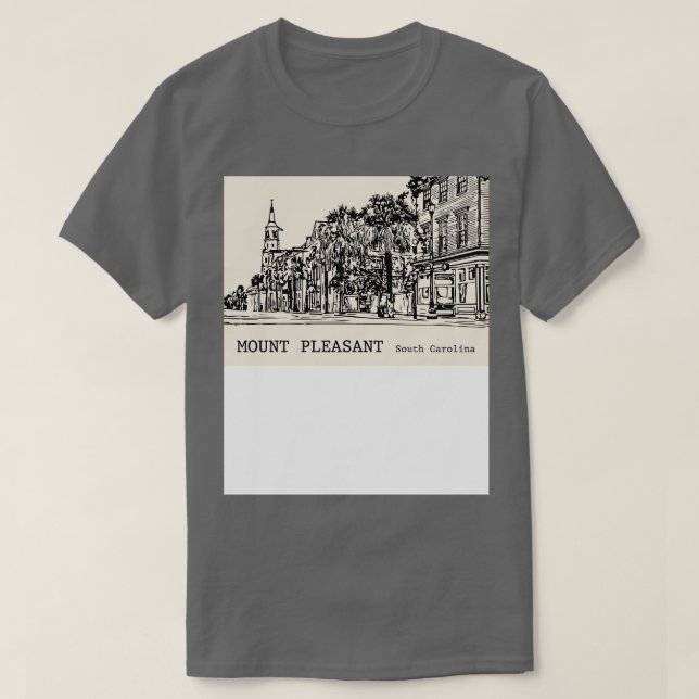 Camiseta Monte Pleasant South olina 2 (Diseño del anverso)