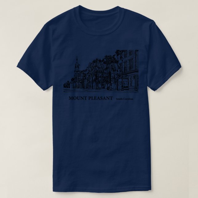 Camiseta Monte Pleasant South olina 3 (Diseño del anverso)