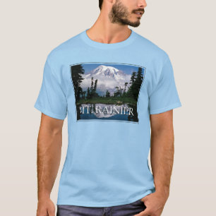 Camiseta Monte Rainier   Reflejo en una laguna de montaña