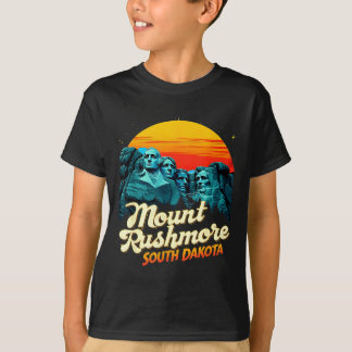 Camiseta Monte Retro Rushmore Badlands del estado de Dakota