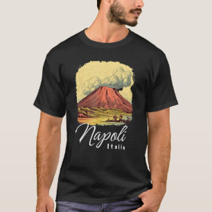 Camiseta Monte retro Vesubio Napoli Italia Nápoles Italia N