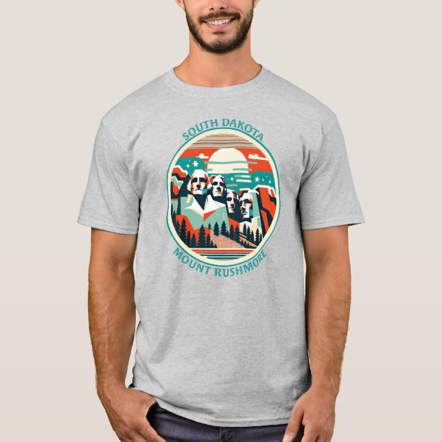 Camiseta Monte Rushmore, Dakota del Sur (Anverso)