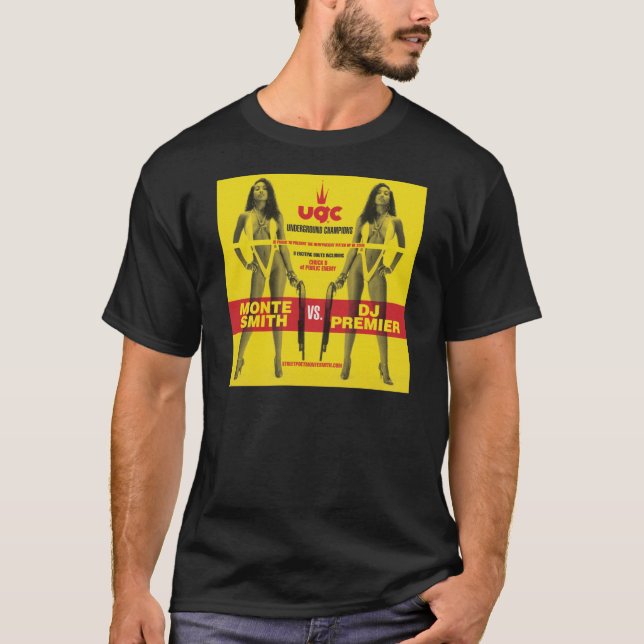 Camiseta Monte Smith contra DJ Premier (Anverso)