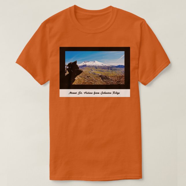 Camiseta Monte St Helens desde Johnston Ridge (Diseño del anverso)