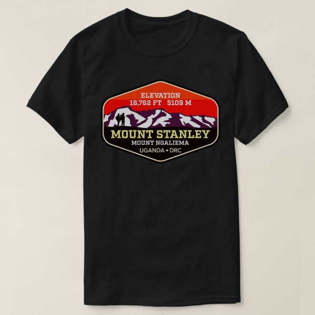 Camiseta Monte Stanley Mt Ngaliema Uganda Dem República de  (Diseño del anverso)