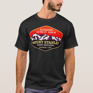 Camiseta Monte Stanley Mt Ngaliema Uganda Dem República de