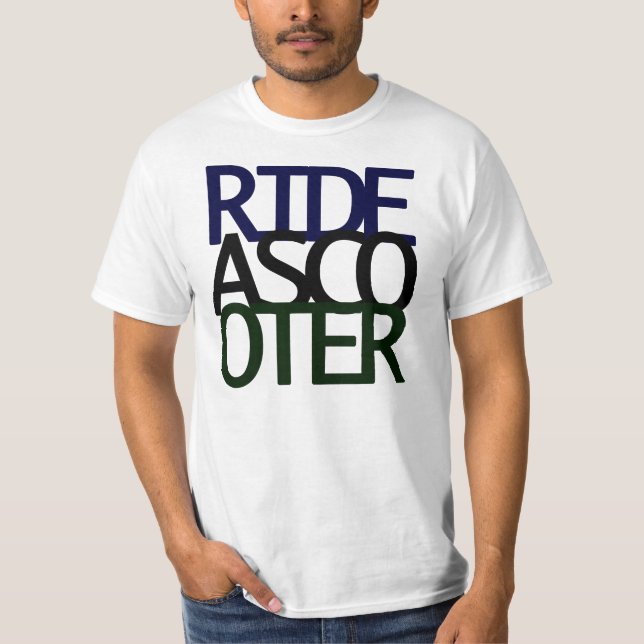 Camiseta ¡Monte una vespa! (Anverso)