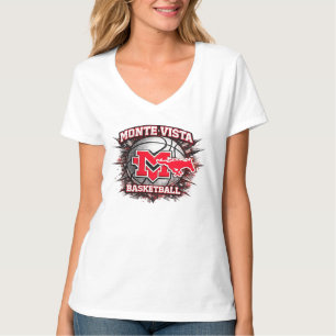 Camiseta Monte Vista Baloncesto Mujer Cuello en V