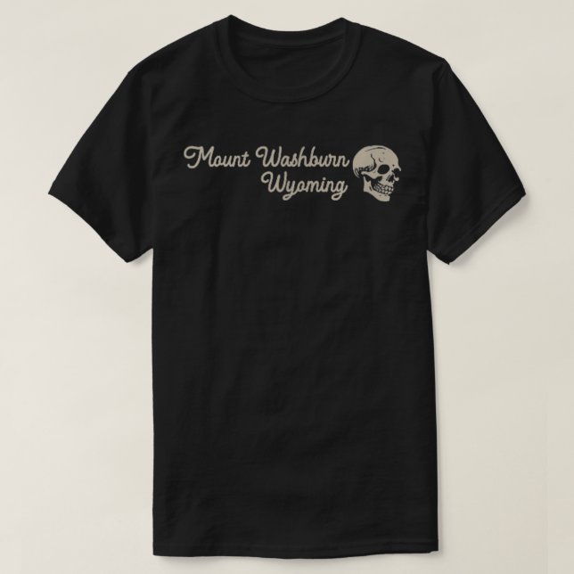Camiseta Monte Washburn Wyoming Montañas Rodea Hacia Atrás (Diseño del anverso)