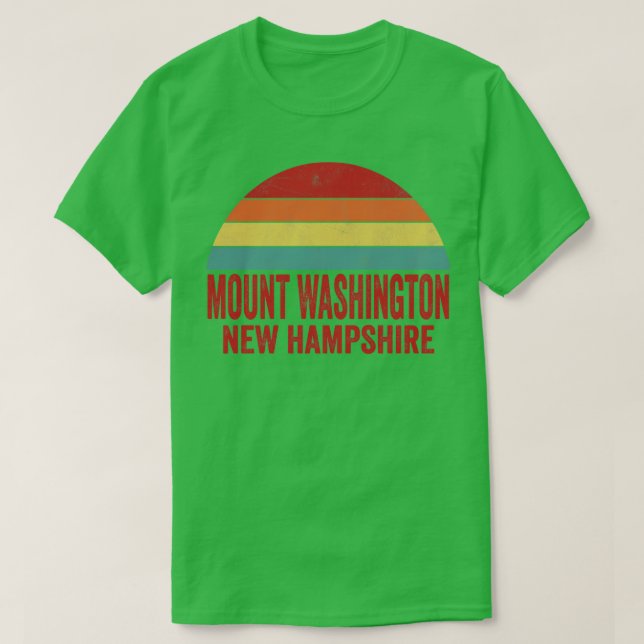 Camiseta Monte Washington New Hampshire (Diseño del anverso)