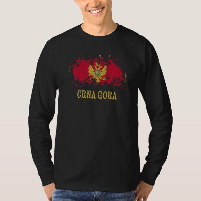 Camiseta Montenegian enthusiasts for Crna Gora and Monteneg (Anverso)
