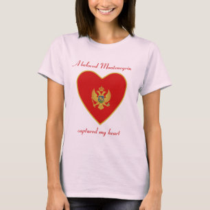 Camiseta Montenegro Bandera Corazón