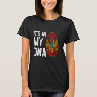 Camiseta Montenegro está en mi ADN Orgullo de la bandera mo