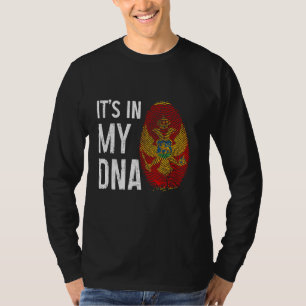 Camiseta Montenegro está en mi ADN Orgullo de la bandera mo