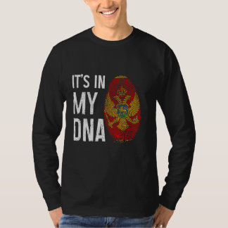 Camiseta Montenegro está en mi ADN Orgullo de la bandera mo