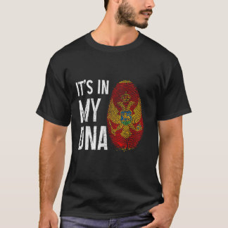 Camiseta Montenegro está en mi ADN Orgullo de la bandera mo