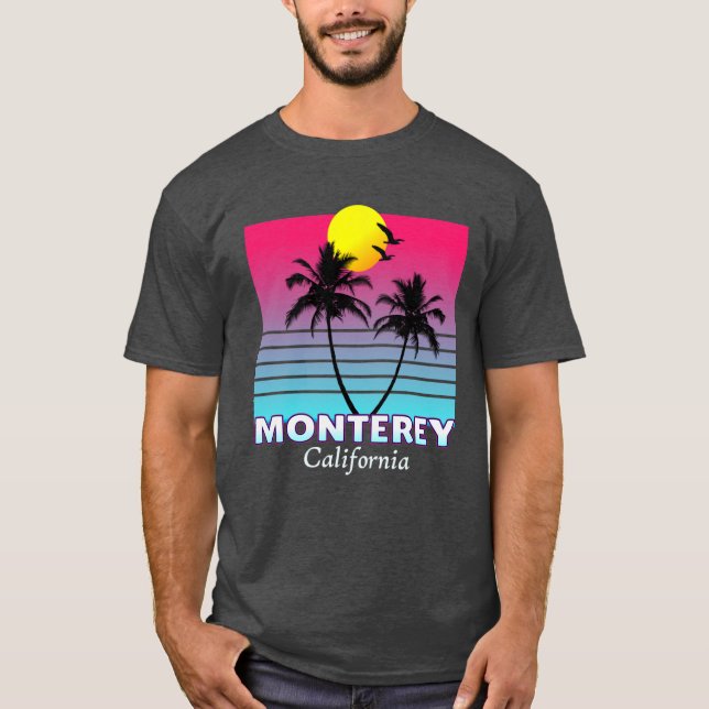 Camiseta Monterey California Beach Summer Souvenir Oversize (Anverso)