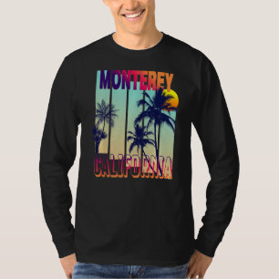 Camiseta Monterey Retro Estilo Vintage Palm Tree Premium