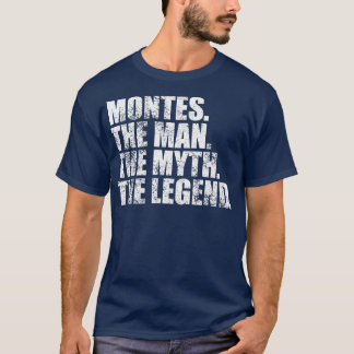 Camiseta Montes Montes Nombre de familia Montes apellido Mo