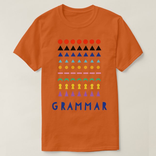 Camiseta Montessori Grammar Material Shirt Gift Teacher Tod (Diseño del anverso)