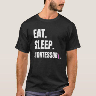 Camiseta Montessori Mom Montessori Life Teacher Me Enseña