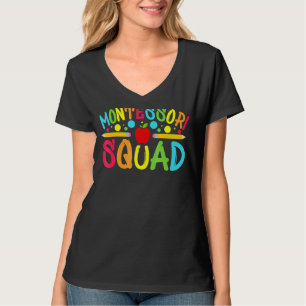 Camiseta Montessori Squad Montessori Docente De Vuelta A La