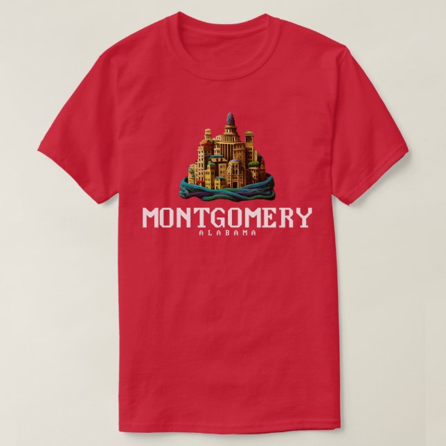 Camiseta Montgomery Alabama (Diseño del anverso)