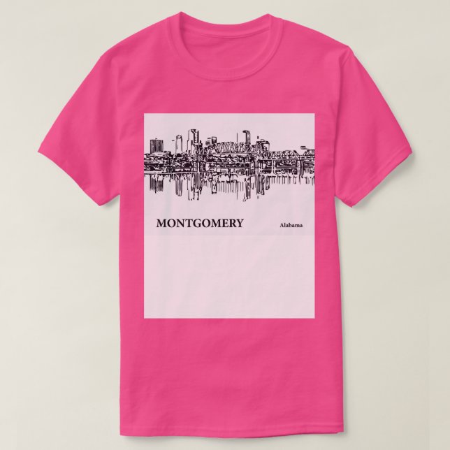 Camiseta Montgomery Alabama TShirt 4 (Diseño del anverso)