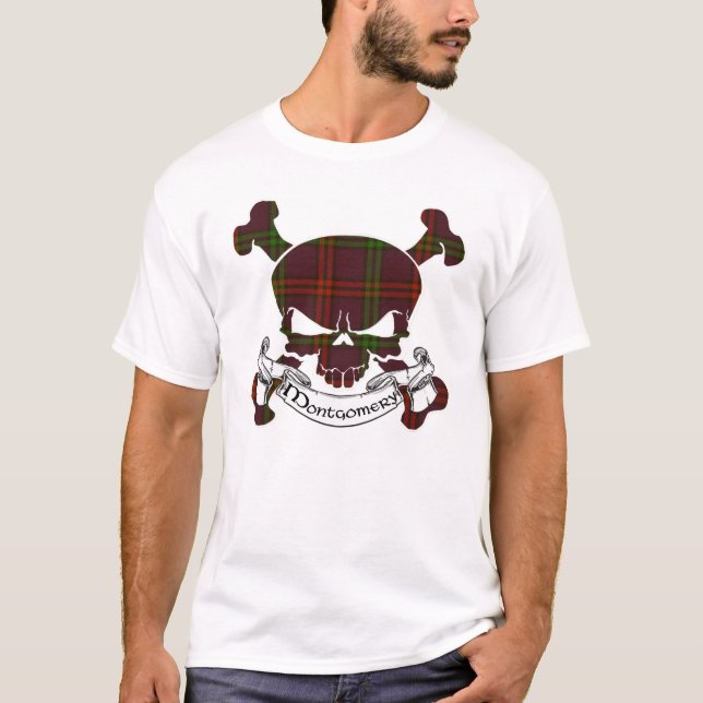 Camiseta Montgomery Tartan Skull (Anverso)