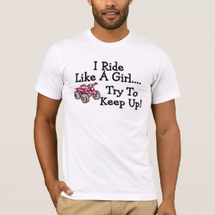 Camiseta Monto como un intento del chica para continuar el