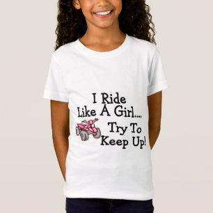 Camiseta Monto como un intento del chica para continuar el