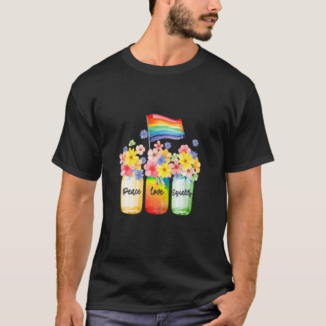 Camiseta Monto de concientización del orgullo Lgbt por la p (Anverso)