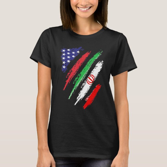 Camiseta Monto de Patrimonio Patriótico de la Bandera Ameri (Anverso)