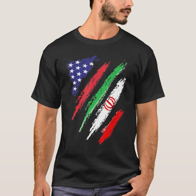 Camiseta Monto de Patrimonio Patriótico de la Bandera Ameri (Anverso)