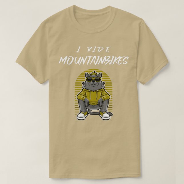 Camiseta Monto en bicicleta de montaña (Diseño del anverso)