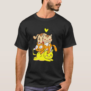 Camiseta Montón Acogedor De Gatos Divertidos Gatitos Lindos